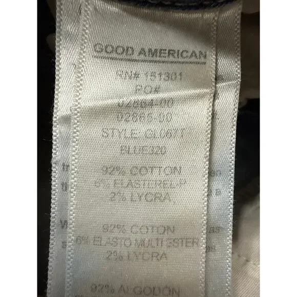 Good American Good Legs Jeans Size Womens Size 4/27 GL067t in Blue 320 - Picture 8 of 8